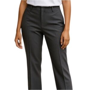 HILARY RADLEY NWT Straight Leg Trousers Dress Pants Grey High Waist Size 8